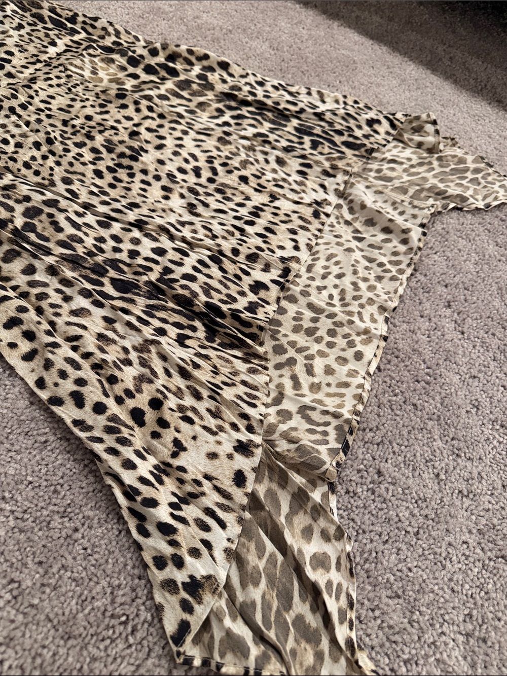 Vintage ROBERTO CAVALLI Leopard Silk Skirt Sz S - Picture 6 of 10